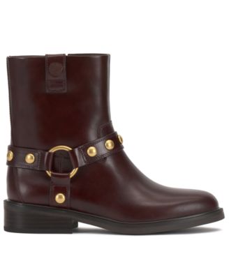 Women's Amais Studded Harness Moto Booties