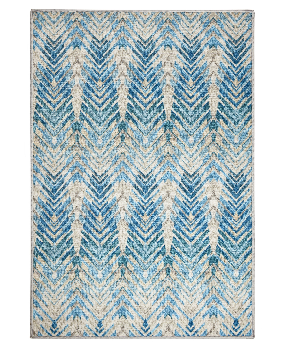 Dash And Albert Rugs By Annie Selke Seneca Machine Washable Da2341 3'x5' Area Rug In Blue