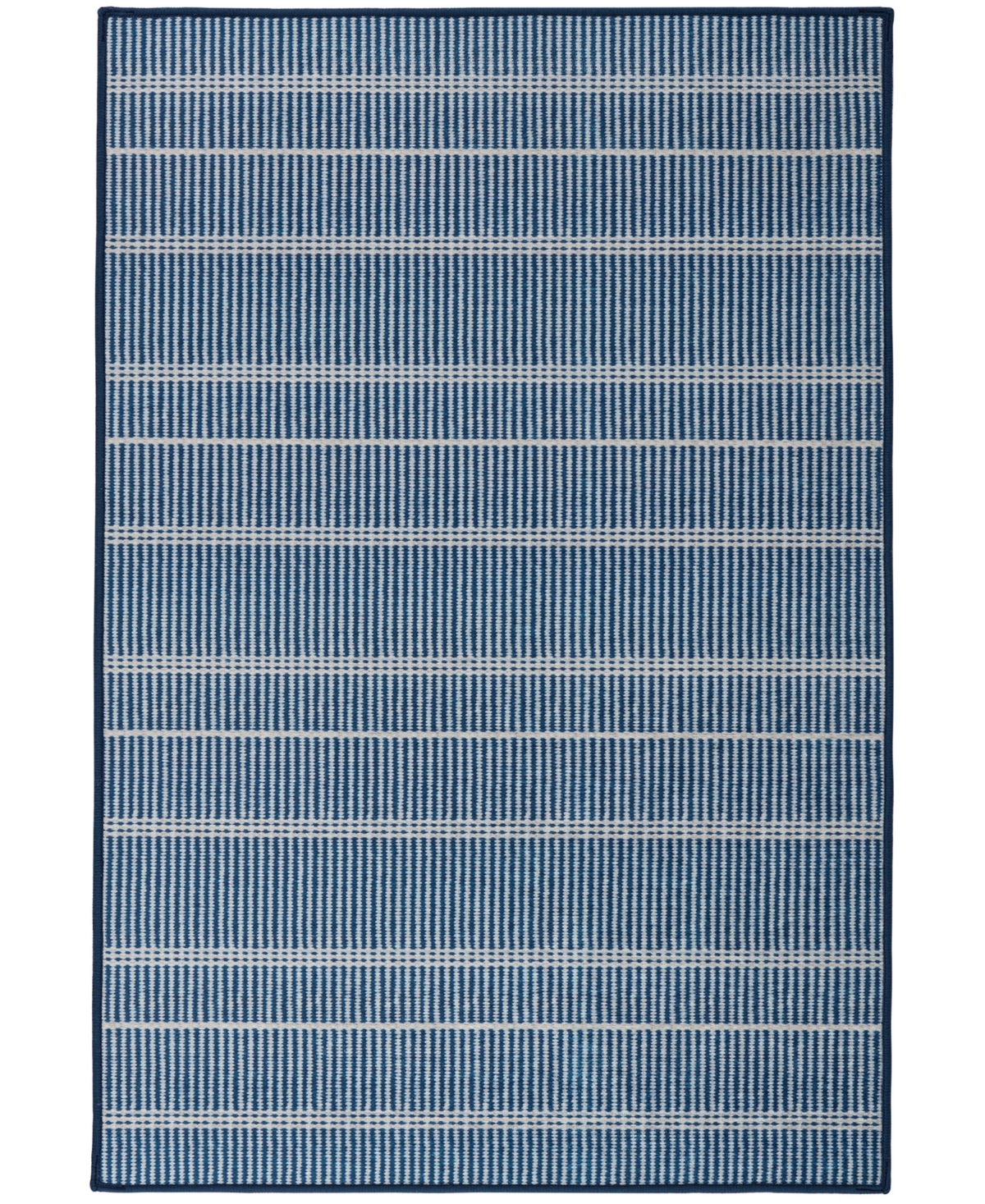 Dash And Albert Rugs By Annie Selke Samson Machine Washable Da2196 4'x6' Area Rug In Blue