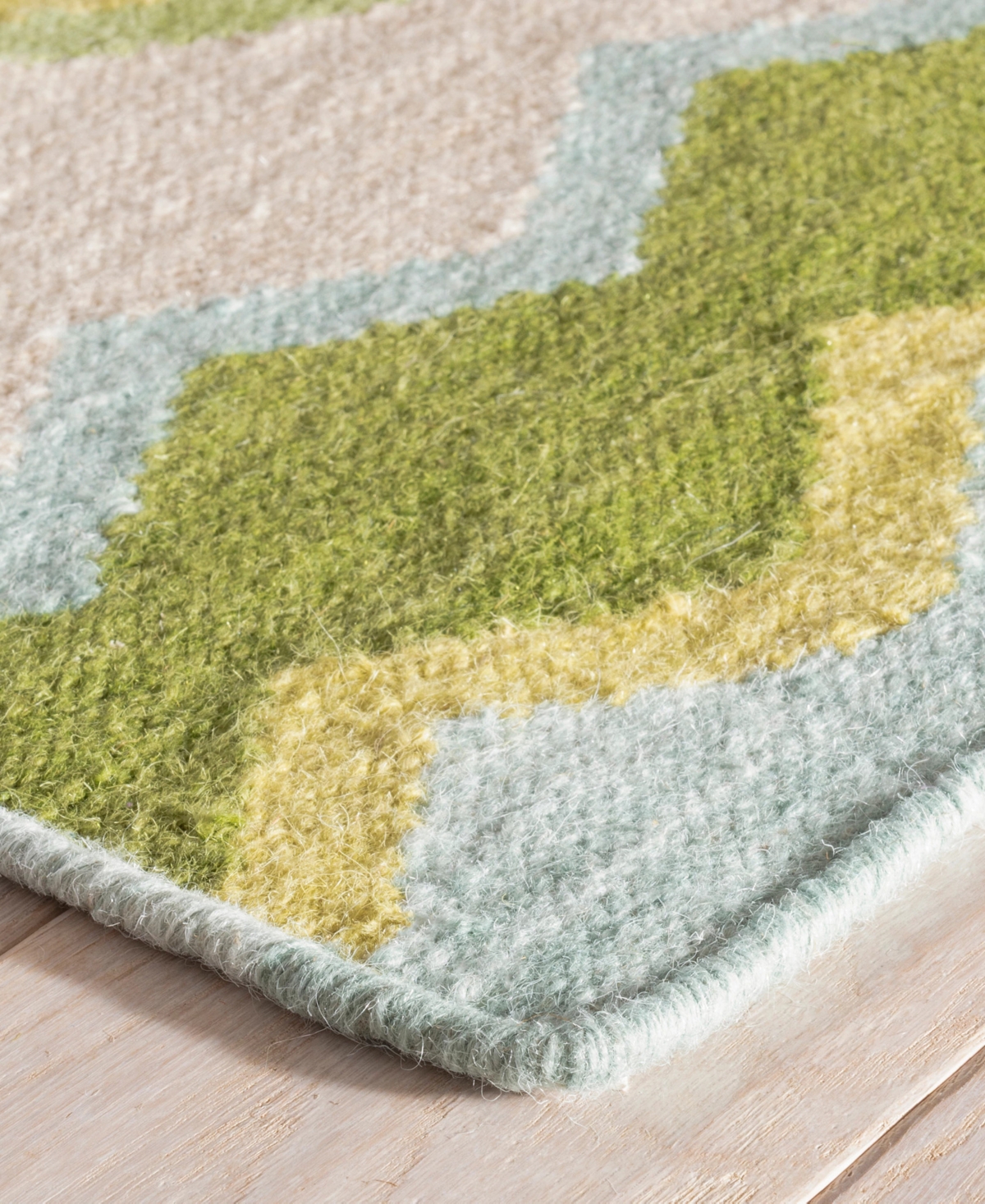 Dash And Albert Rugs By Annie Selke Safety Net Wool Da1776 5'x8' Area Rug In Green