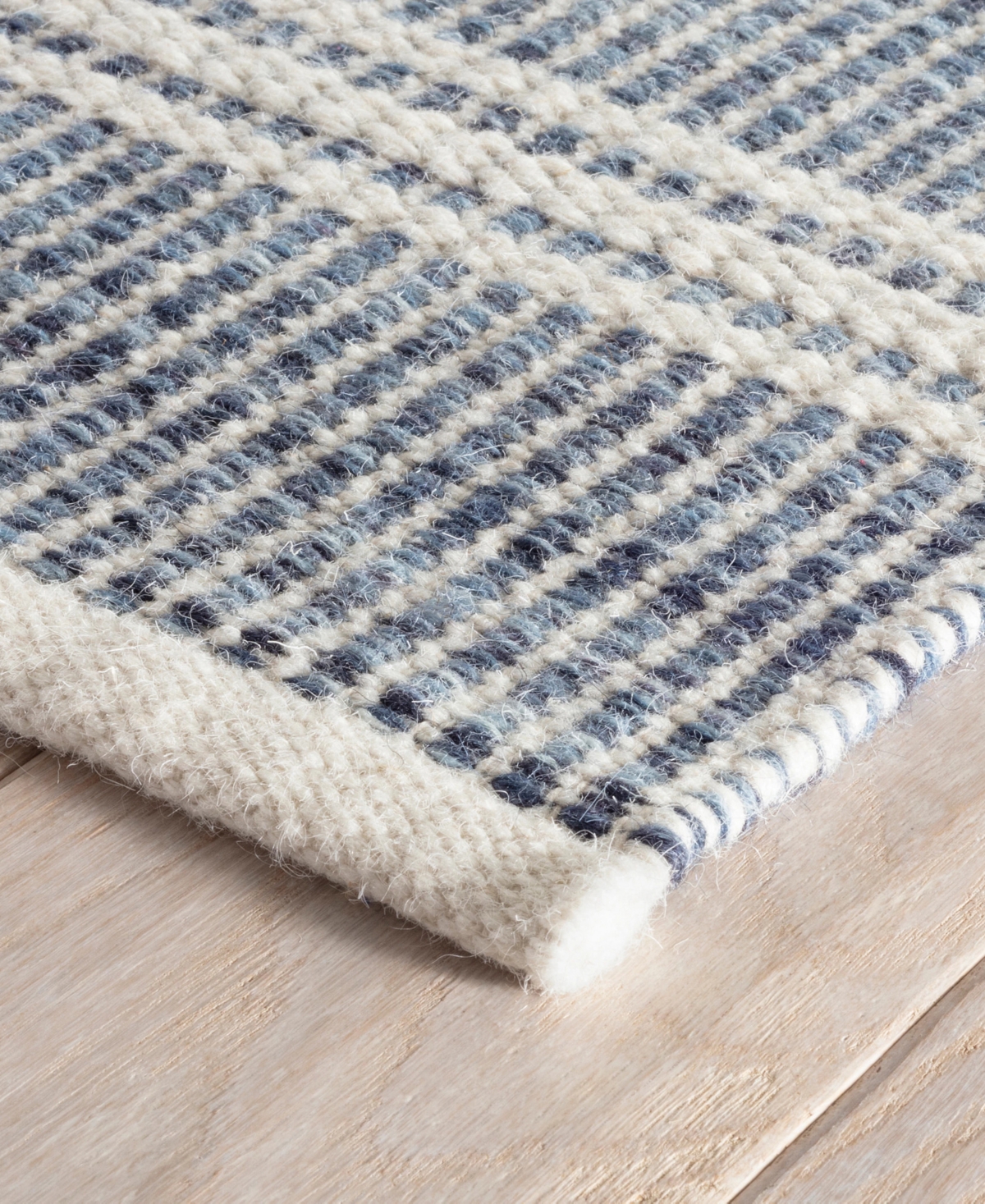Dash And Albert Rugs By Annie Selke Malta Wool Da1026 3'x5' Area Rug In Blue