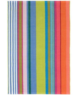 Dash and Albert Rugs by Annie Selke - Mellie Stripe Cotton RDA437 9'x12' Area Rug
