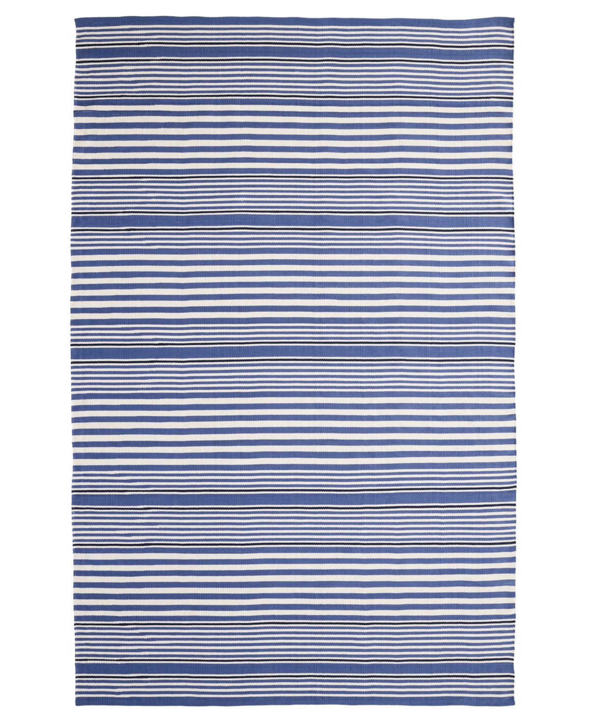 Dash And Albert Rugs By Annie Selke Rugby Stripe Indoor/outdoor Rdb176 6'x9' Area Rug In Blue