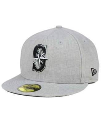 black and white mariners hat