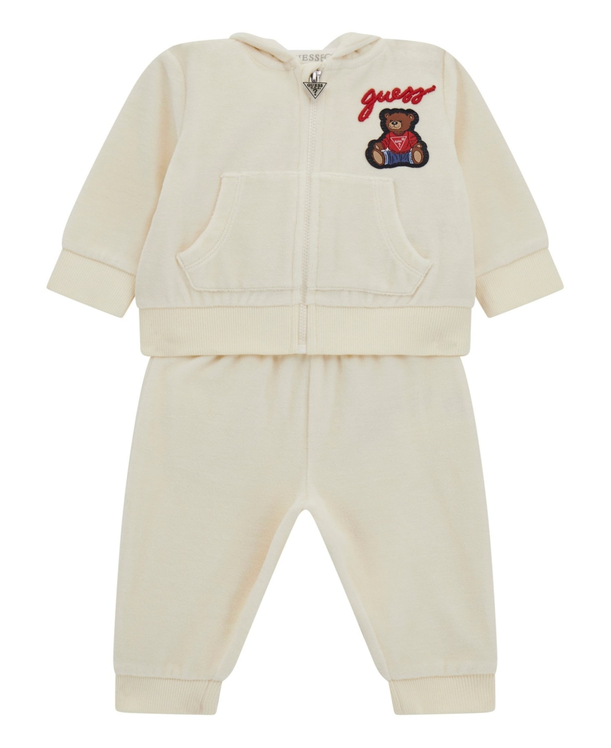 Guess Baby Boys 2-piece Sweater And Sweatpants Set In White