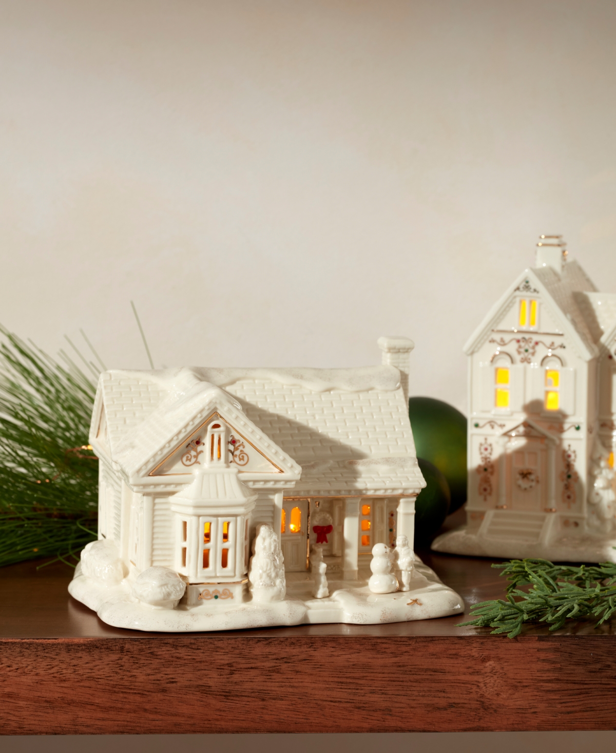 Lenox New For 2025!  Mistletoe Park Lit House & Mini Figurines In Multi