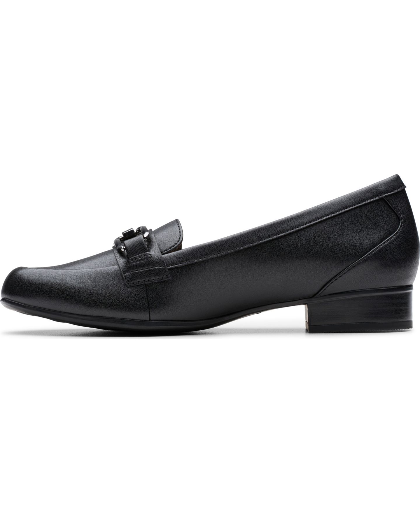 Женские туфли Clarks Juliet Echo Slip-On, цвет: Чёрный кожаный — фото 9