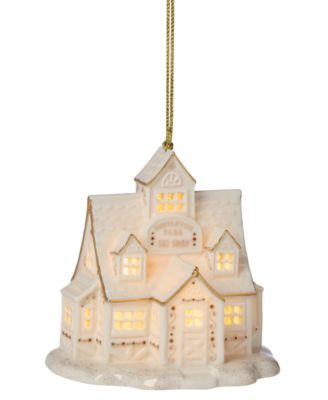Lenox - Mistletoe Park Ski Shop Lit Ornament