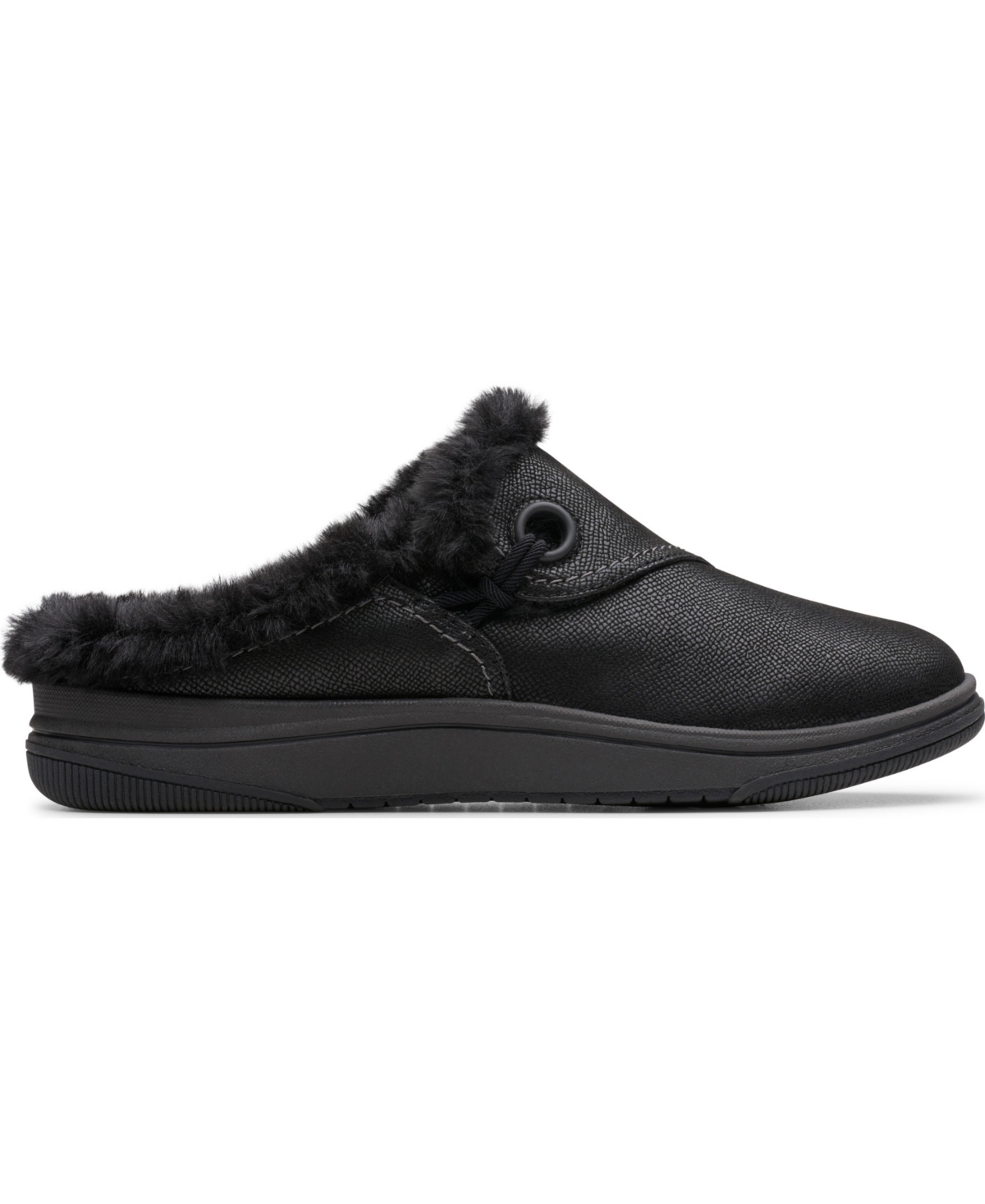 Clarks Women's Cloudsteppers Breeze Myth Round Toe Mules In Black
