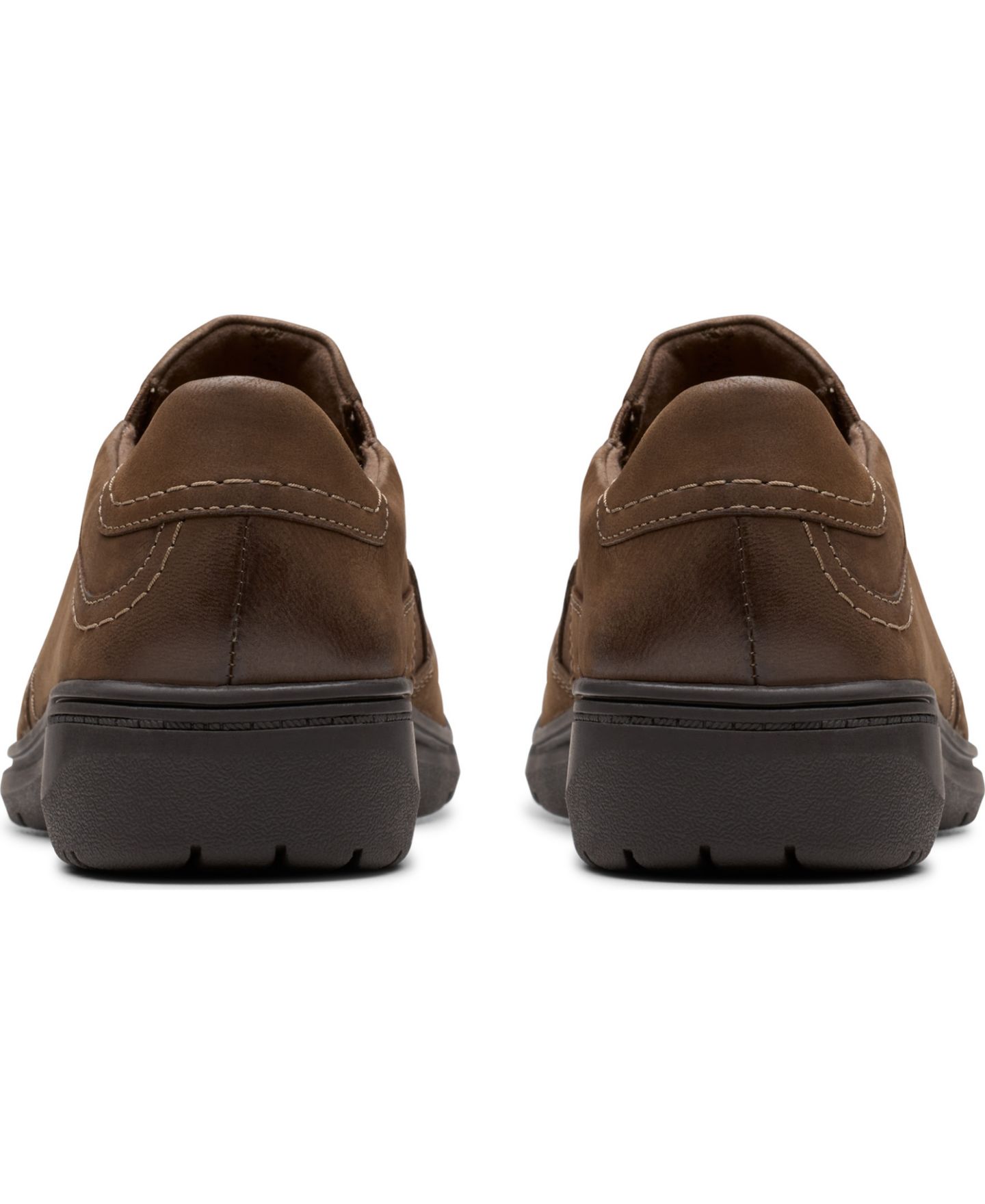 Женские туфли Clarks Carleigh Abby Slip On, цвет: Серо-бежевый нубуковый — фото 3