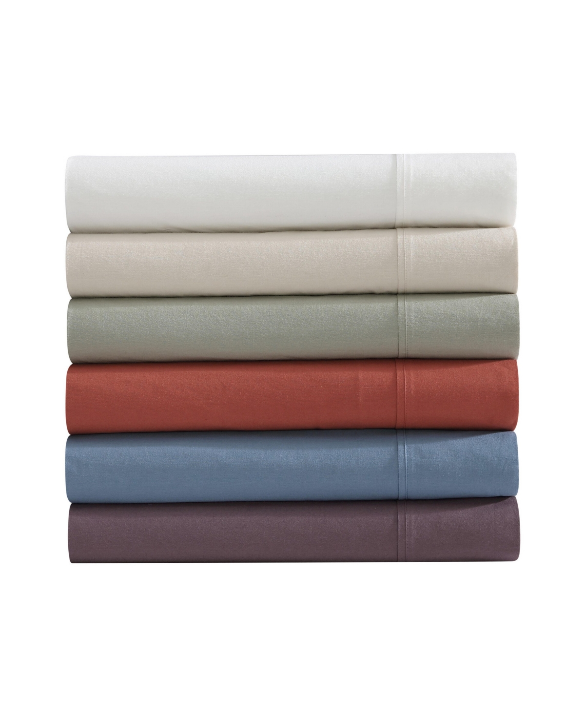 Eddie Bauer Solid Brushed 180-Thread Count Cotton Percale -Pc. Sheet Set