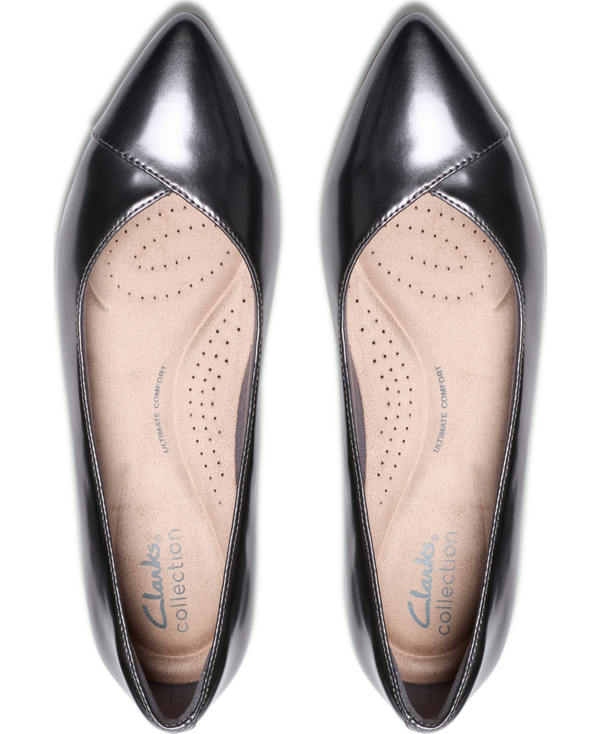 Clarks Women's Natalyn Wish Pointed Toe Flats In Black