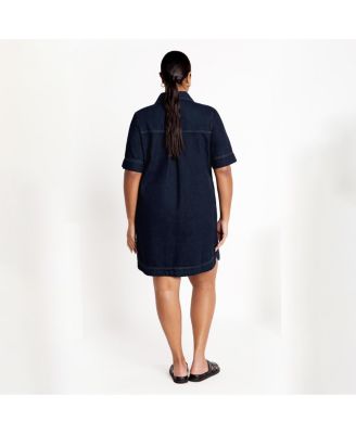 Plus Size Denim Jojo Dress