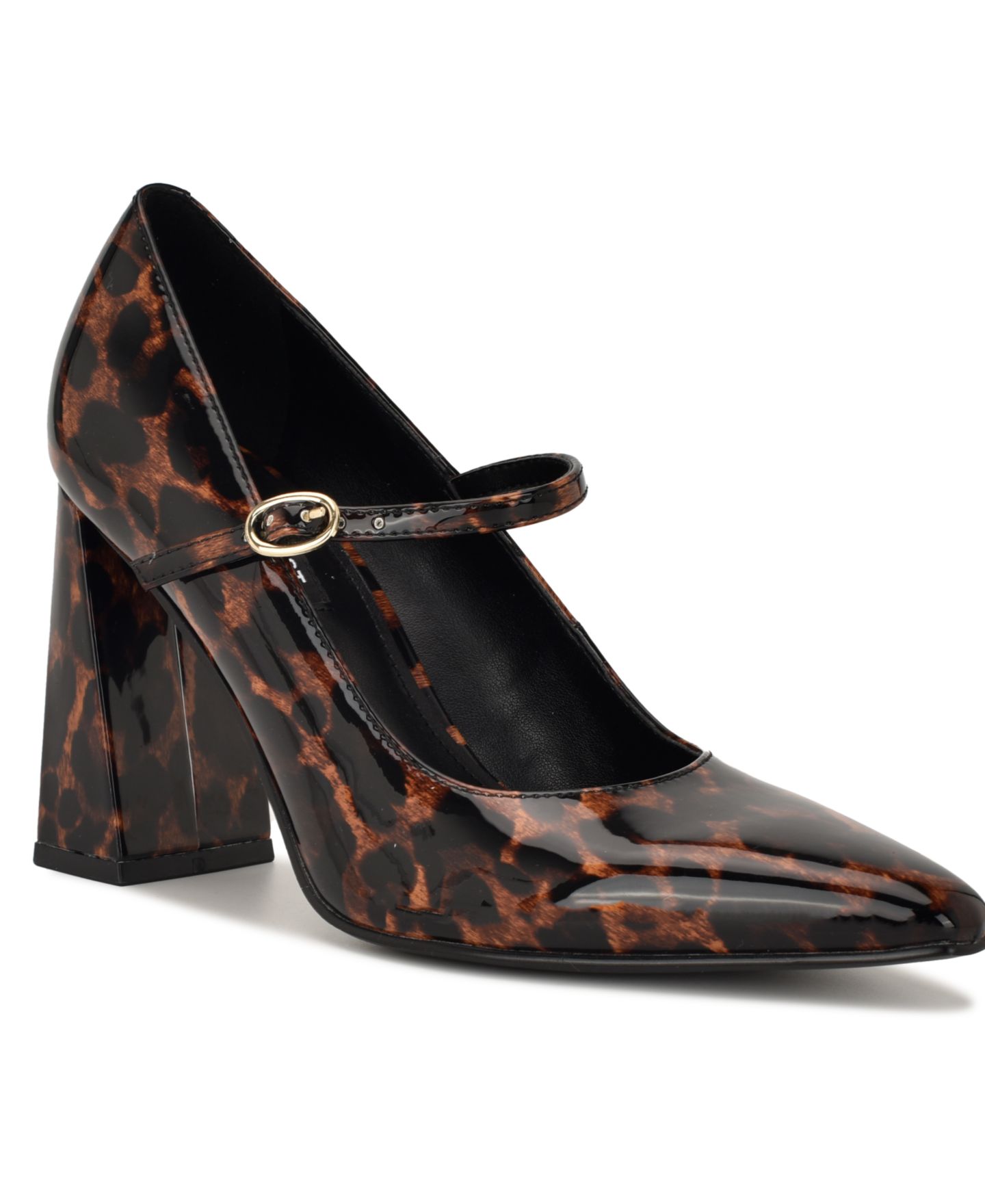Женские туфли Nine West Sista Mary Jane Pointy Toe, цвет: Леопардовый — фото 1