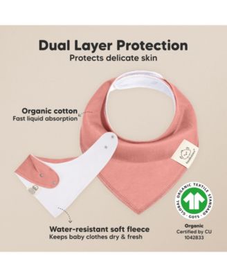 10pk Baby Bandana Bibs, Cotton Baby Drool Bibs for Baby Boy, Girl, Baby Bibs for Infant, Newborn