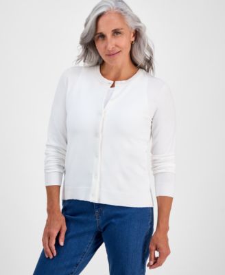 Style & Co - Petite Crewneck Cardigan