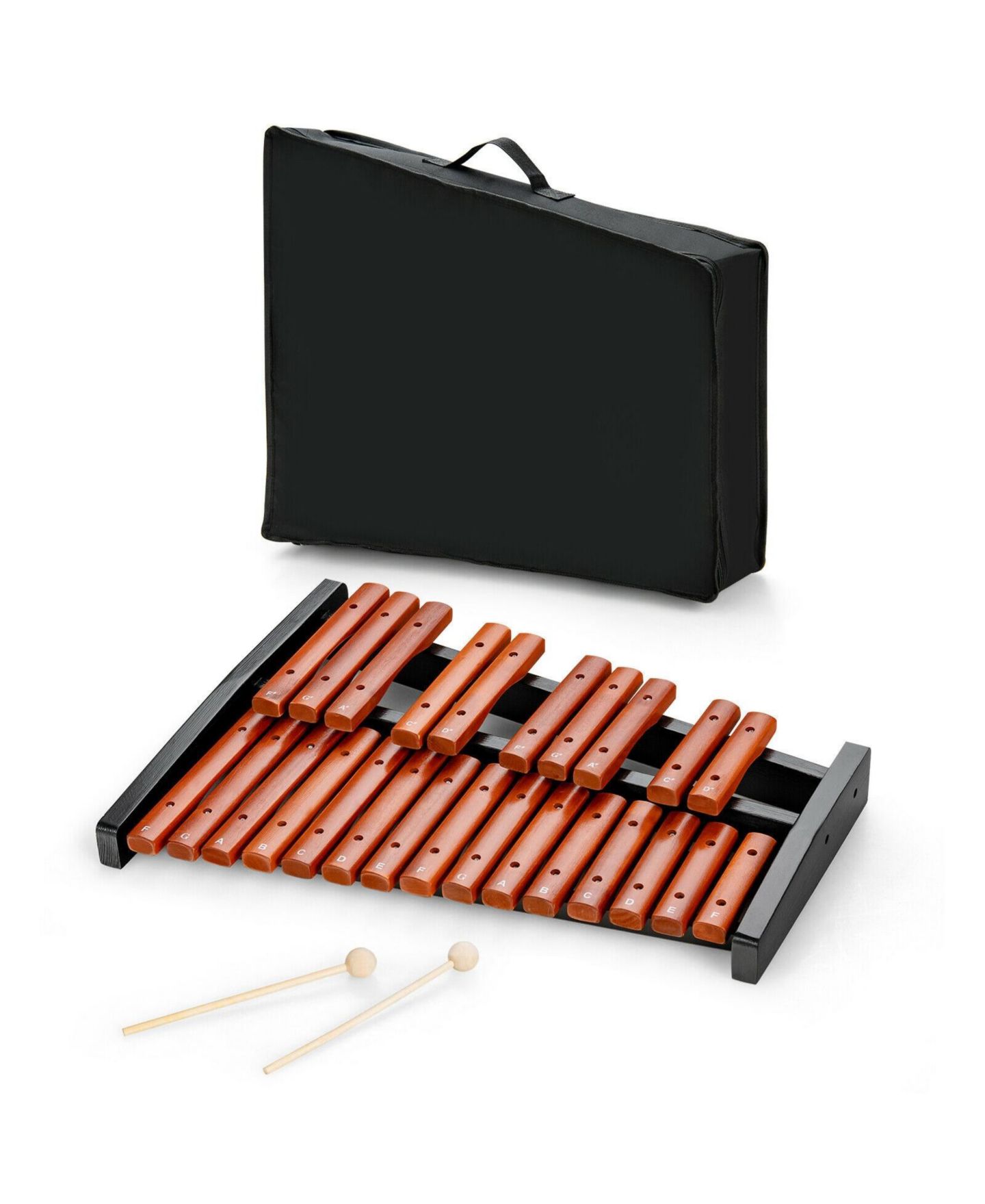 Детские игрушки Mecale 25-Note Xylophone with Labeled Keys, 3-Piece Set, Ages 3+, цвет: Чёрный — фото 9