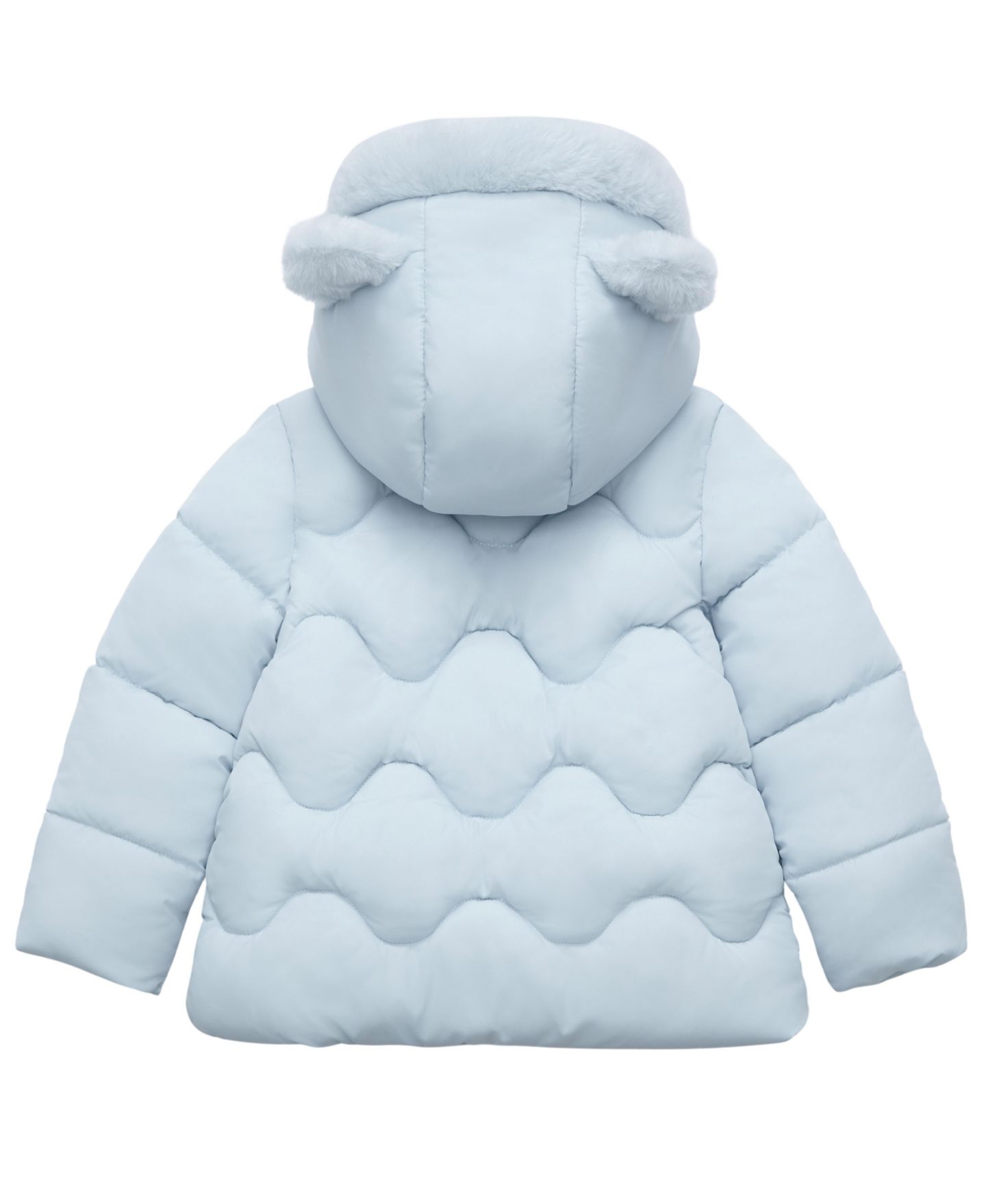 Куртка Rokka&Rolla Soft Lined Puffer Jacket 6-24M для девочек-малышей, цвет: Синий — фото 2