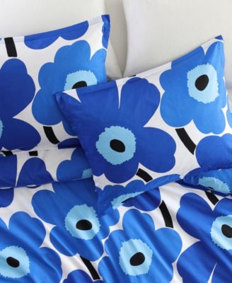 Unikko Cotton Percale 3-Pc. Duvet Cover Set, King