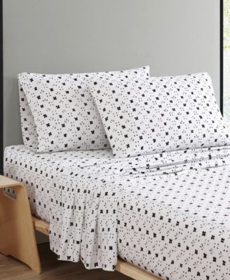 Kukkaketo 200-Thread Count Cotton Percale 4-Pc. Sheet Set, King