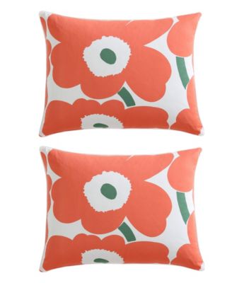 Unikko Cotton 3-Pc. Duvet Cover Set, Full/Queen