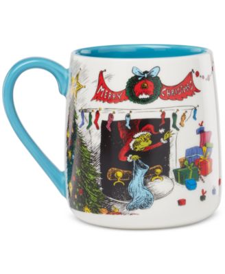 WhoVille Grinch Fireplace Mugs, Set of 2