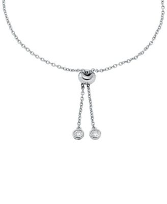 Sterling Silver Logo Slider Bracelet