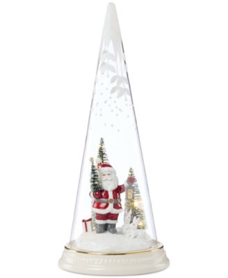 Merry & Magical Light-Up Santa with Lantern Figurine