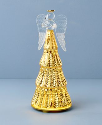 Radiant Light Lit Glass Angel Figurine