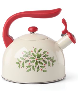 Holiday Metal Tea Kettle
