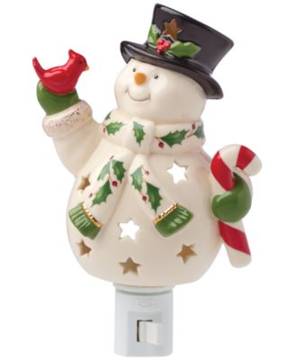 Lenox - Happy Holly Days Snowman Night Light