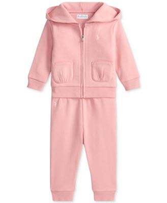 Polo Ralph Lauren - Baby Girls Fleece Hoodie & Pant Set