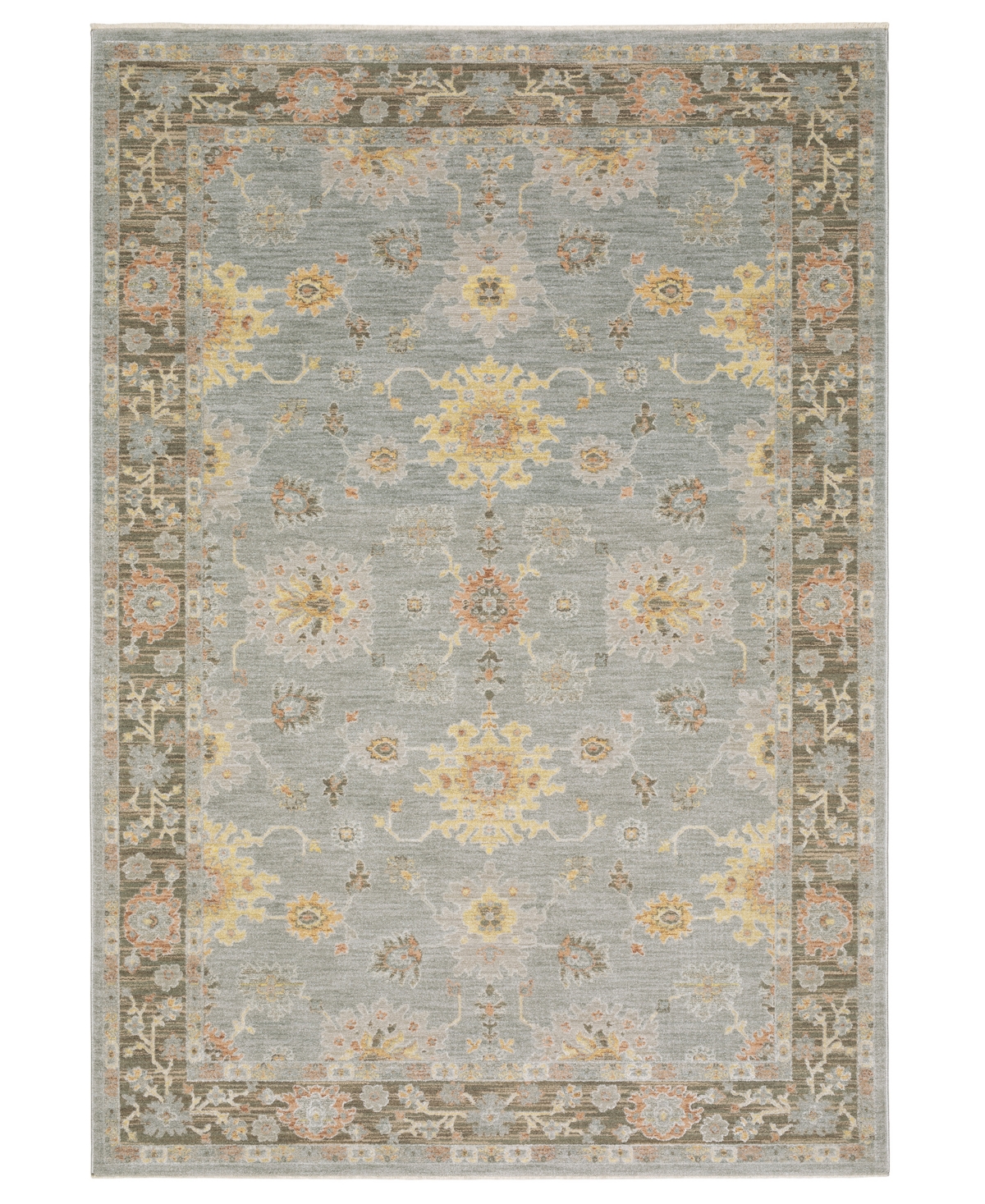 Oriental Weavers Keaton Kea05 2'3"x7'6" Runner Area Rug In Blue