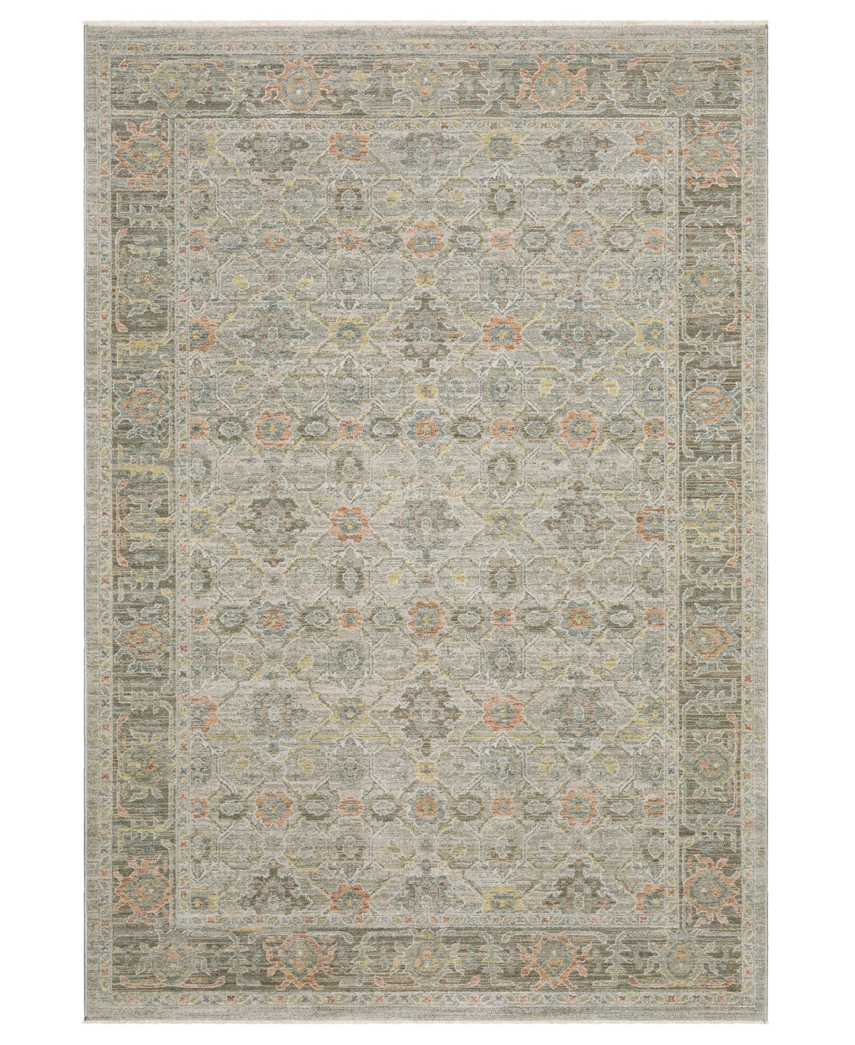 Oriental Weavers Keaton Kea10 2'3"x7'6" Runner Area Rug In Gray
