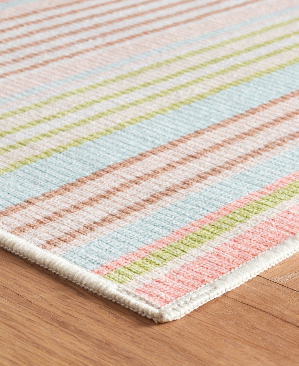 Dash And Albert Rugs By Annie Selke Ana Ticking Machine Washable Da2030 2'x3' Area Rug In Blue