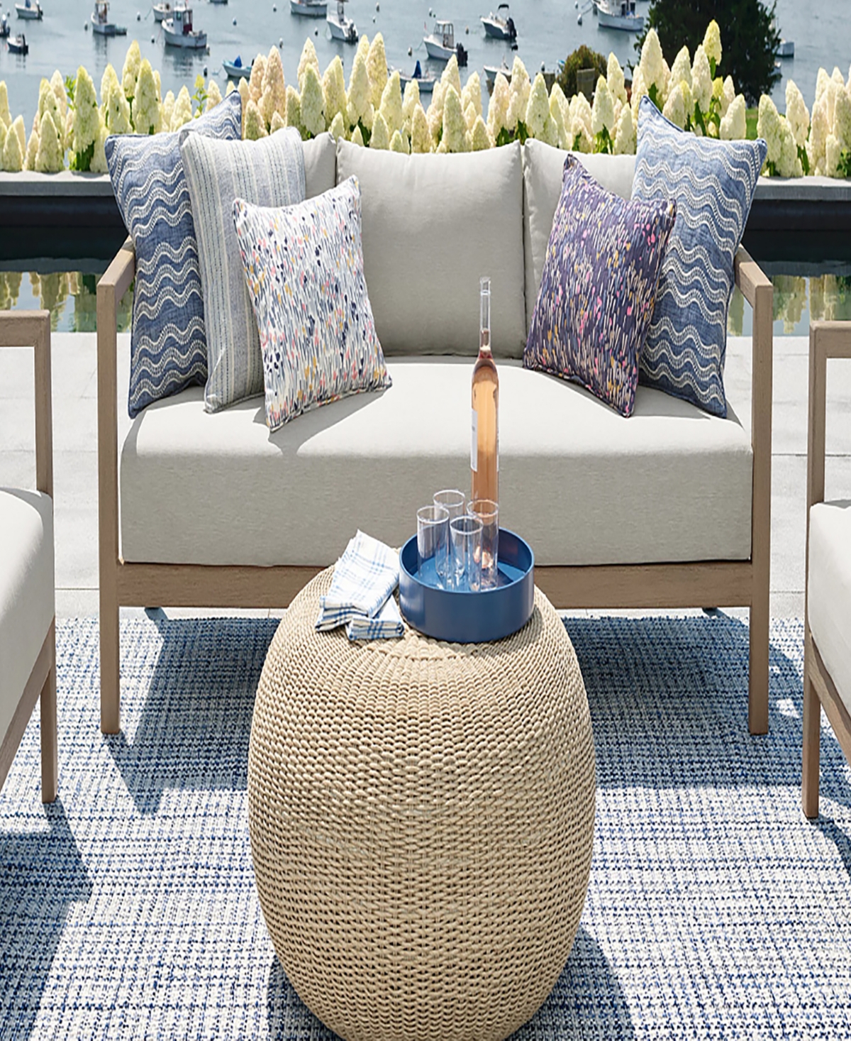 Dash And Albert Rugs By Annie Selke Journey Indoor/outdoor Da1366 10'x14' Area Rug In Blue