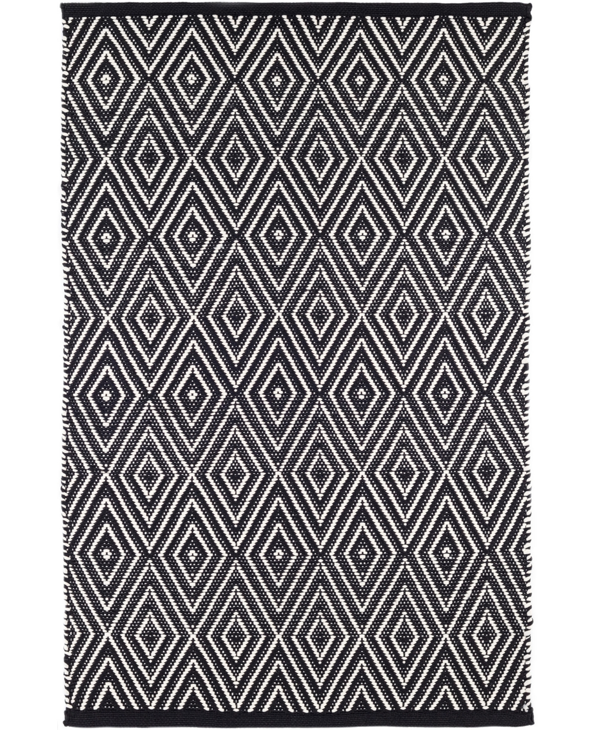 Dash And Albert Rugs By Annie Selke Diamond Indoor/outdoor Rdb170 9'x12' Area Rug In Black