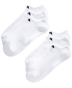 adidas Men's No-Show Athletic Extended Size Socks 6 Pack
