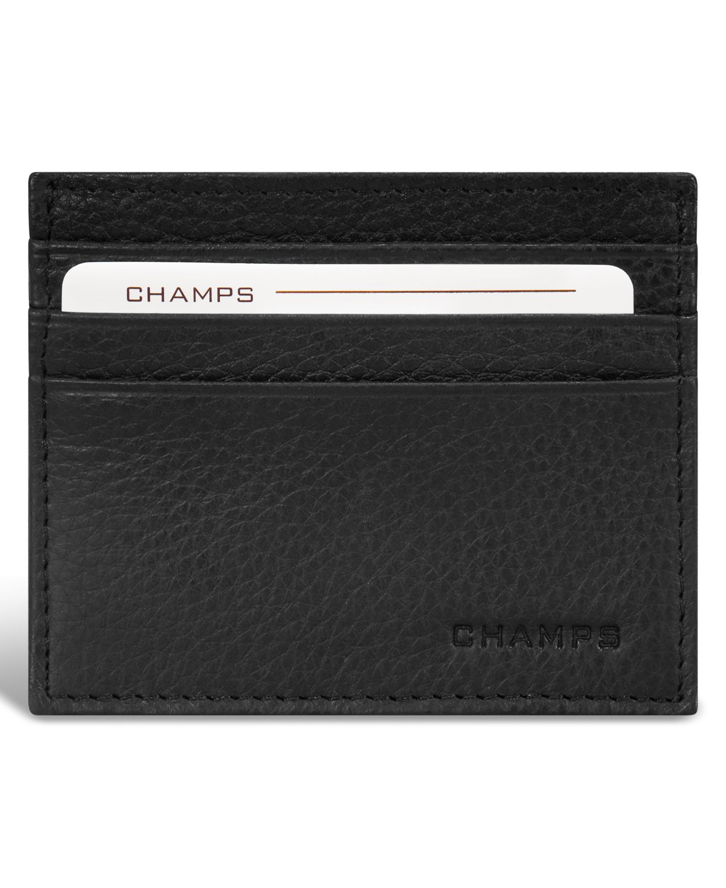 Мужские кошельки CHAMPS Classic Collection Leather Wallets, цвет: Чёрный — фото 1