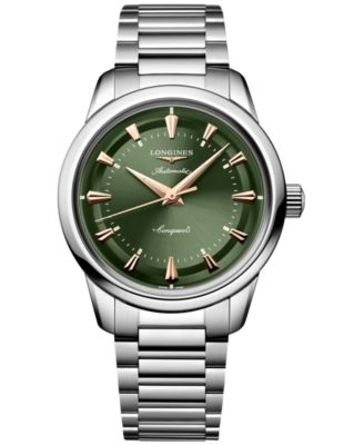 Men's Conquest Heritage Automatic Stainless Steel Watch 38mm