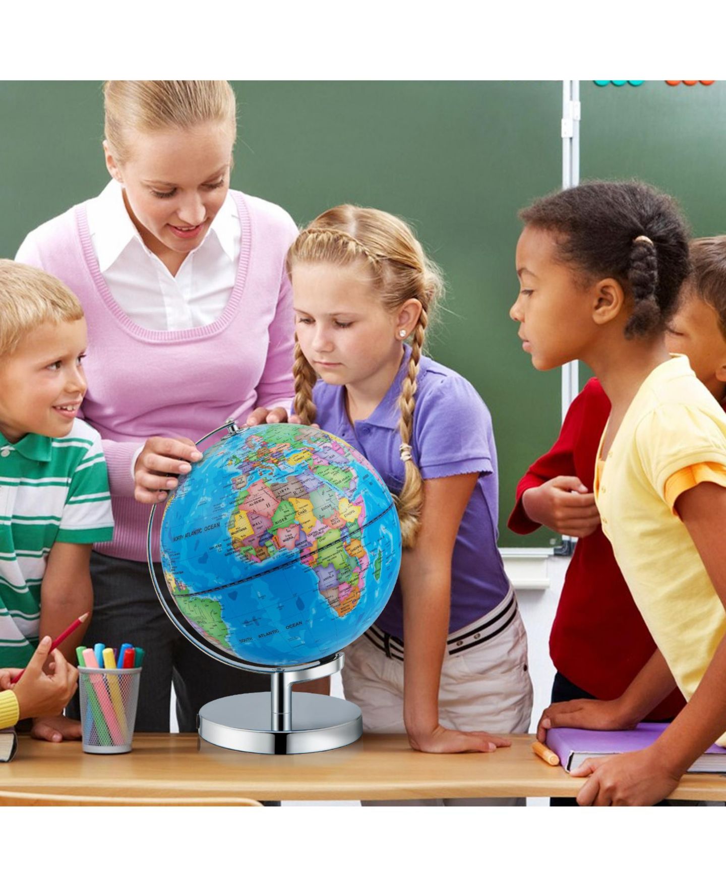 Детская игрушка Mecale 3-in-1 Illuminated Constellation Globe, Ages 5-10, цвет: Тёмный синий — фото 2