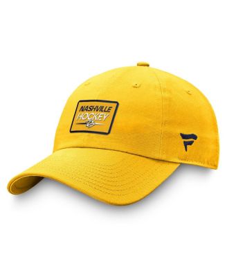 Fanatics - Men's Gold Nashville Predators Authentic Pro Prime Adjustable Hat