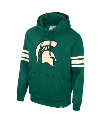 Men's Green Michigan State Spartans Saluting Pullover Hoodie