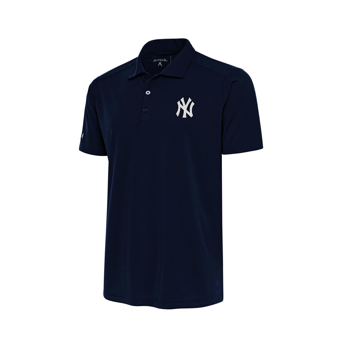 Мужское поло Antigua Navy New York Yankees Metallic Tribute Polo Shirt — фото 1