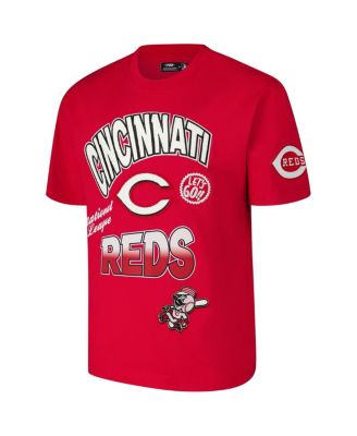 Men's Red Cincinnati Reds Turn It Up Dropped Shoulder T-Shirt