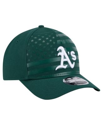 Men's Green Athletics American Flag 9FORTY M-Crown A-Frame Adjustable Hat