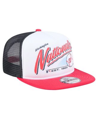 Big Boys and Girls White Washington Nationals Retro 9FIFTY Snapback Hat