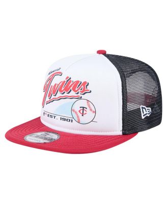 New Era - Big Boys and Girls&nbsp;White Minnesota Twins Retro 9FIFTY Snapback Hat