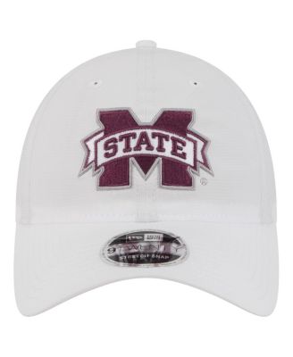 Men's White Mississippi State Bulldogs Active Ripstop 9TWENTY Adjustable Hat
