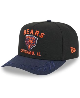 New Era - Big Boys and Girls Black/Navy Chicago Bears 2025 NFL Draft A-Frame 9FIFTY Snapback Hat